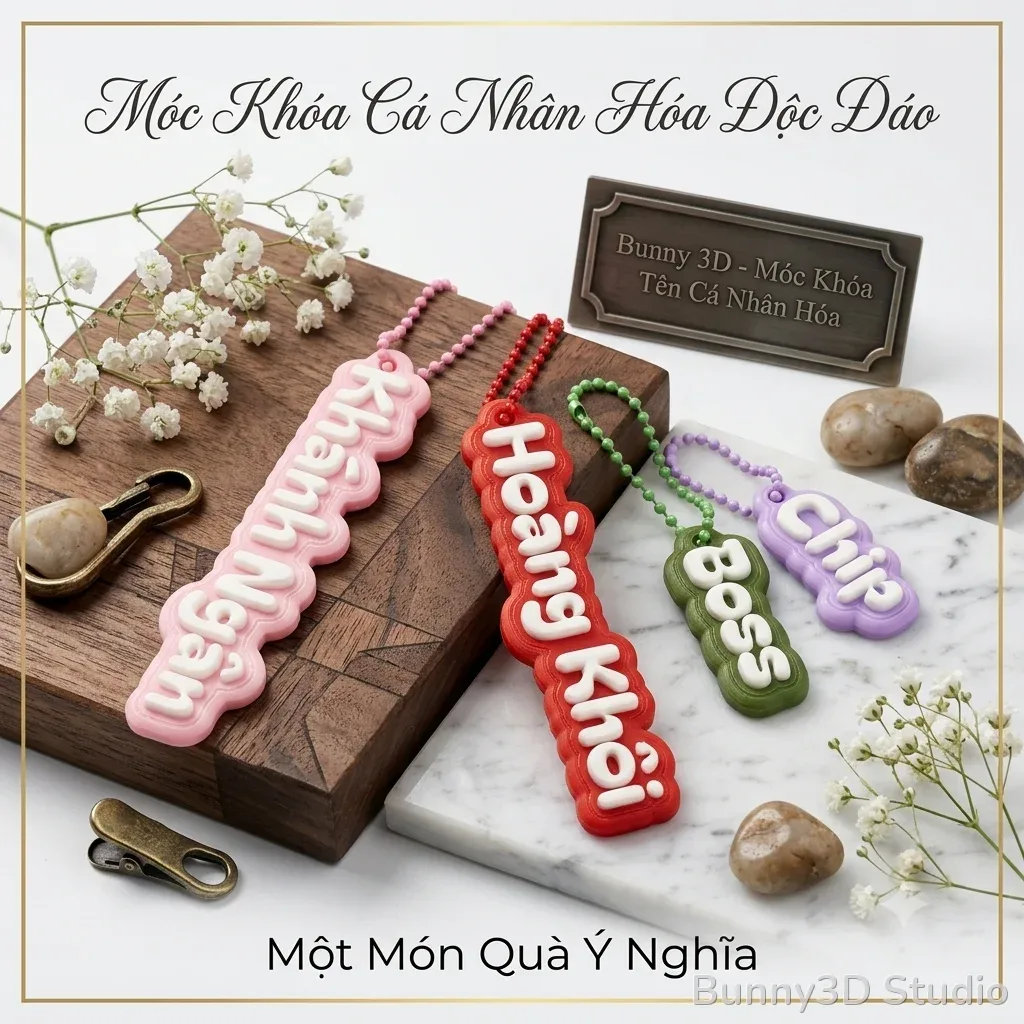 MÓC KHÓA IN TÊN THEO YÊU CẦU